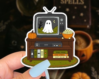 spooky tv sticker // retro horror nostalgia sticker