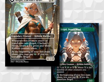 Brigid, Clachan’s Heart/Brigid, Doun’s Mind - MTG Anime Proxy - Not For Sanctioned Play