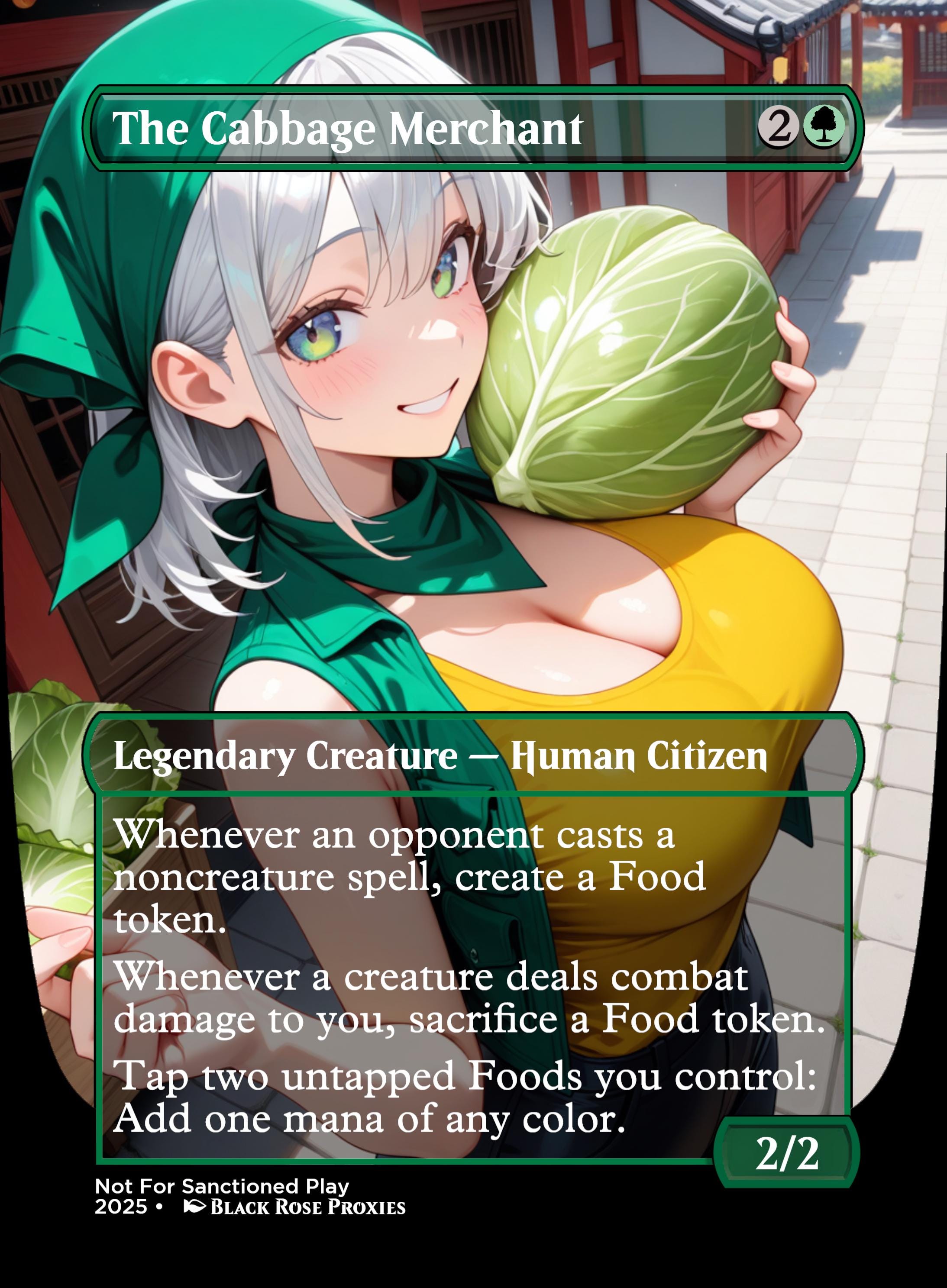 The Cabbage Merchant - MTG Anime Proxy - Not for Sanctioned Play - Etsy