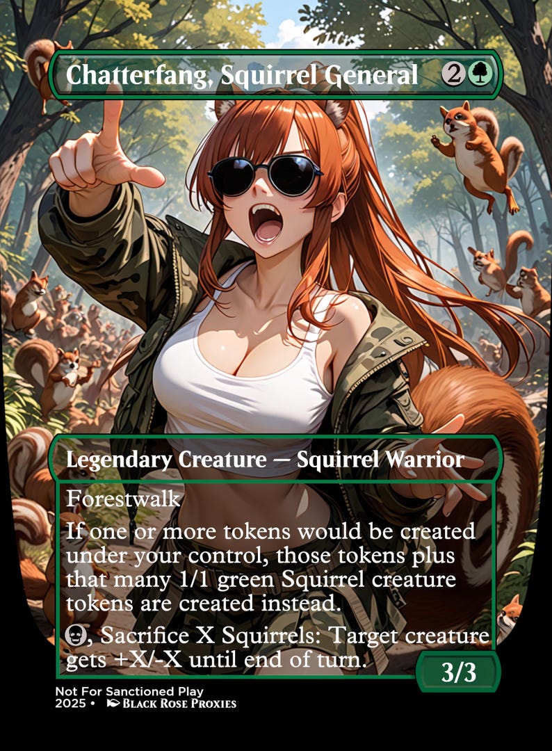 Chatterfang, Squirrel General - MTG Anime Proxy - Not for Sanctioned ...