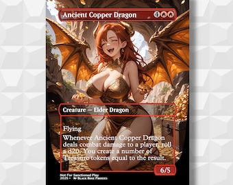 Ancient Copper Dragon - MTG Anime Proxy - Not For Sanctioned Play