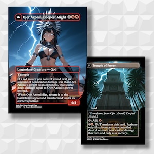 Ojer Axonil, Deepest Might/Temple of Power - MTG Anime Proxy - Not For Sanctioned Play