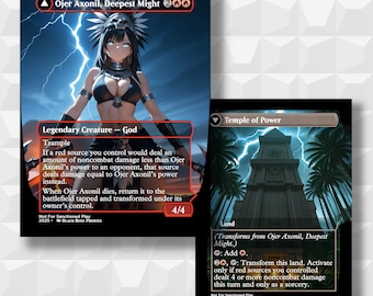 Ojer Axonil, Deepest Might/Temple of Power - MTG Anime Proxy - Not For Sanctioned Play