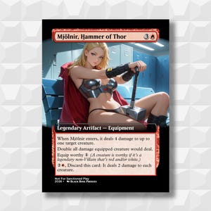 Mjölnir, Hammer of Thor - MTG Anime Proxy