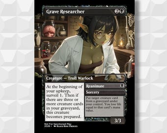 Grave Researcher - MTG Anime Proxy