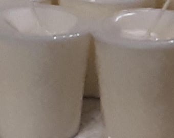 4 Pack Unscented Soy Votives 2 oz hand poured