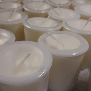 Unscented Soy Votives 24 Pack, Hand Poured Candles, Use with a Votive Holder, Lead Free Wick. image 4