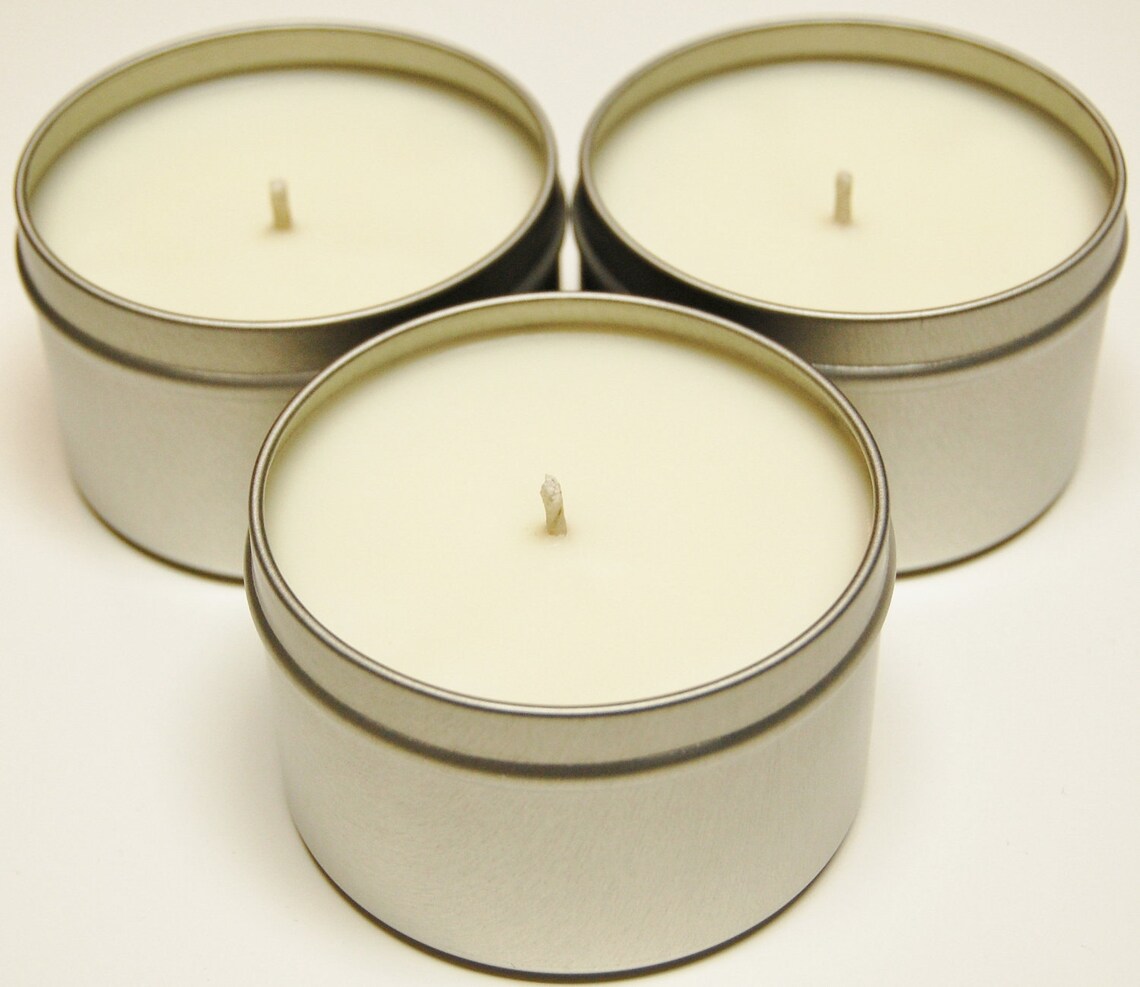 Soy Candle Tins 20 pack 8oz Natural Color 5 sets of 4 tins Etsy