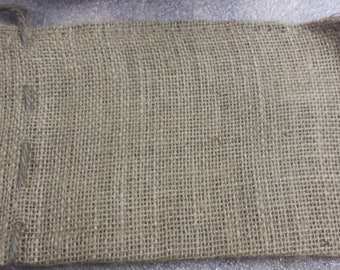 10 BURLAP BAGS 6"x 10" with DRAWSTRING