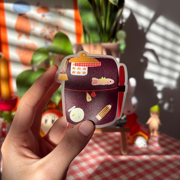 Pegatina de vinilo transparente impermeable de Junk Journal