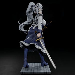 Mago Elfo del Viento STL / Figura Elfa Elegante para Impresión 3D STL / Modelo Elfa Mística para Figura de Impresión 3D STL / Archivo STL de Elfa Fantástica para Impresora 3D