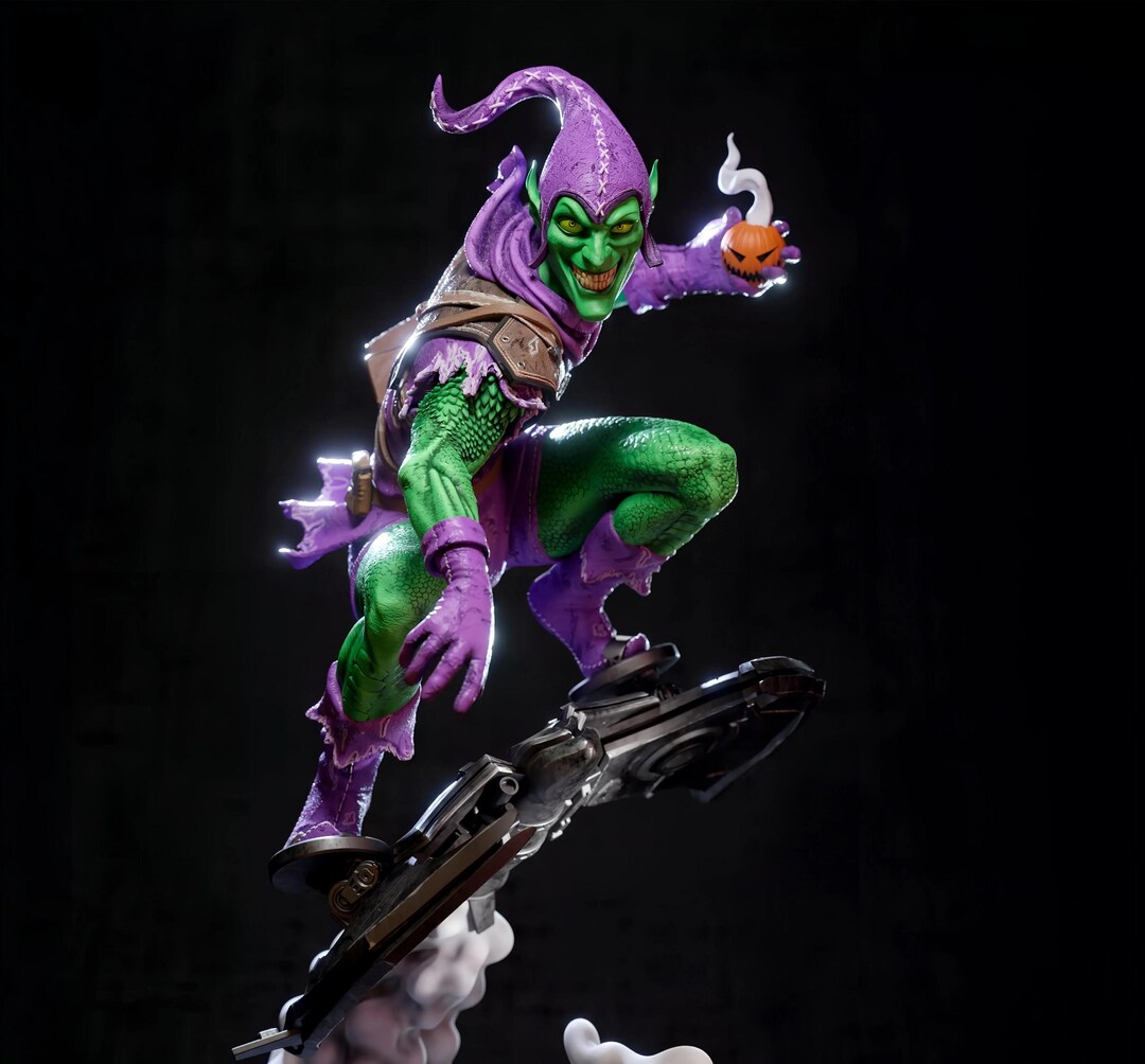 Green Goblin STL | Goblin Glider 3D Print Figurine | Green Goblin STL ...