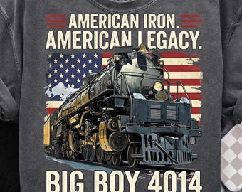 Big Boy 4014 PNG, American Iron American Legacy PNG, Patriotic Train Png, USA Anniversary Png
