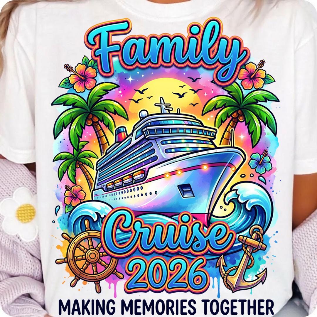 Family Cruise 2026 Making Memories Together PNG, Cruise Vacation Shirt ...