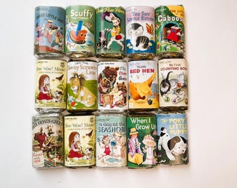 Golden Books Mini Candy Bar Wrappers for Showers Party Events Favors Gifts -Set of 50 *Chocolates Not Included* Personalized