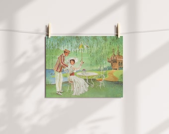 Mary Poppins Vintage Book Art 8.5 x 11 Fine Print Fan Art small gift