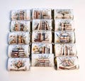 Floral Books Mini Candy Bar Wrappers for Showers Party Events Favors Gifts -Set of 50 *Chocolates Not Included* Personalized