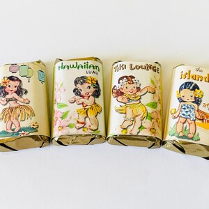 Luau Mini Candy Bar Wrappers for Showers Party Favors Gifts -Set of 50 *Chocolates Not Included* Personalized