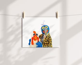Gonzo and Camilla Watercolor 8.5 x 11 Fine Print Fan Art small gift