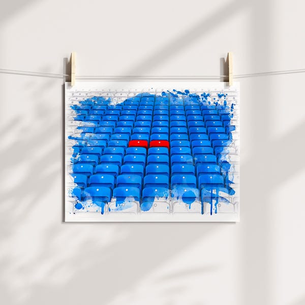 Acuarela de Ted's Seat, 8.5 x 11 pulgadas, impresión fina, fan art, pequeño regalo