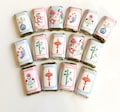 Mahjong Game Mini Candy Bar Wrappers for Showers Party Favors Gifts -Set of 50 *Chocolates Not Included* Personalized