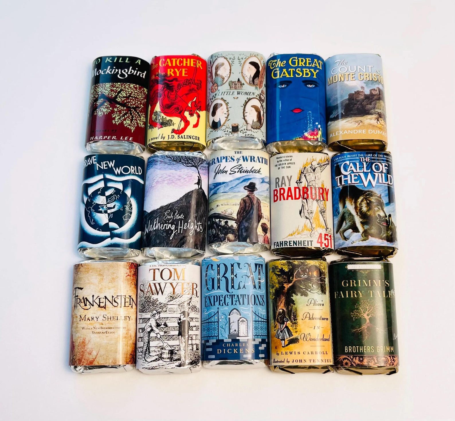 Classic Book Mini Candy Bar Wrappers – Personalized Party Favors (set ...
