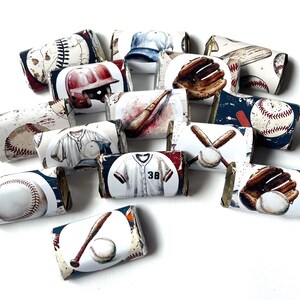 Baseball Mini Candy Bar Wrappers for Showers Party Events Favors Gifts -Set of 50 *Chocolates Not Included* Personalized