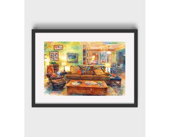 Heck Livingroom 7 x 11 Fine Print Fan Art small gift
