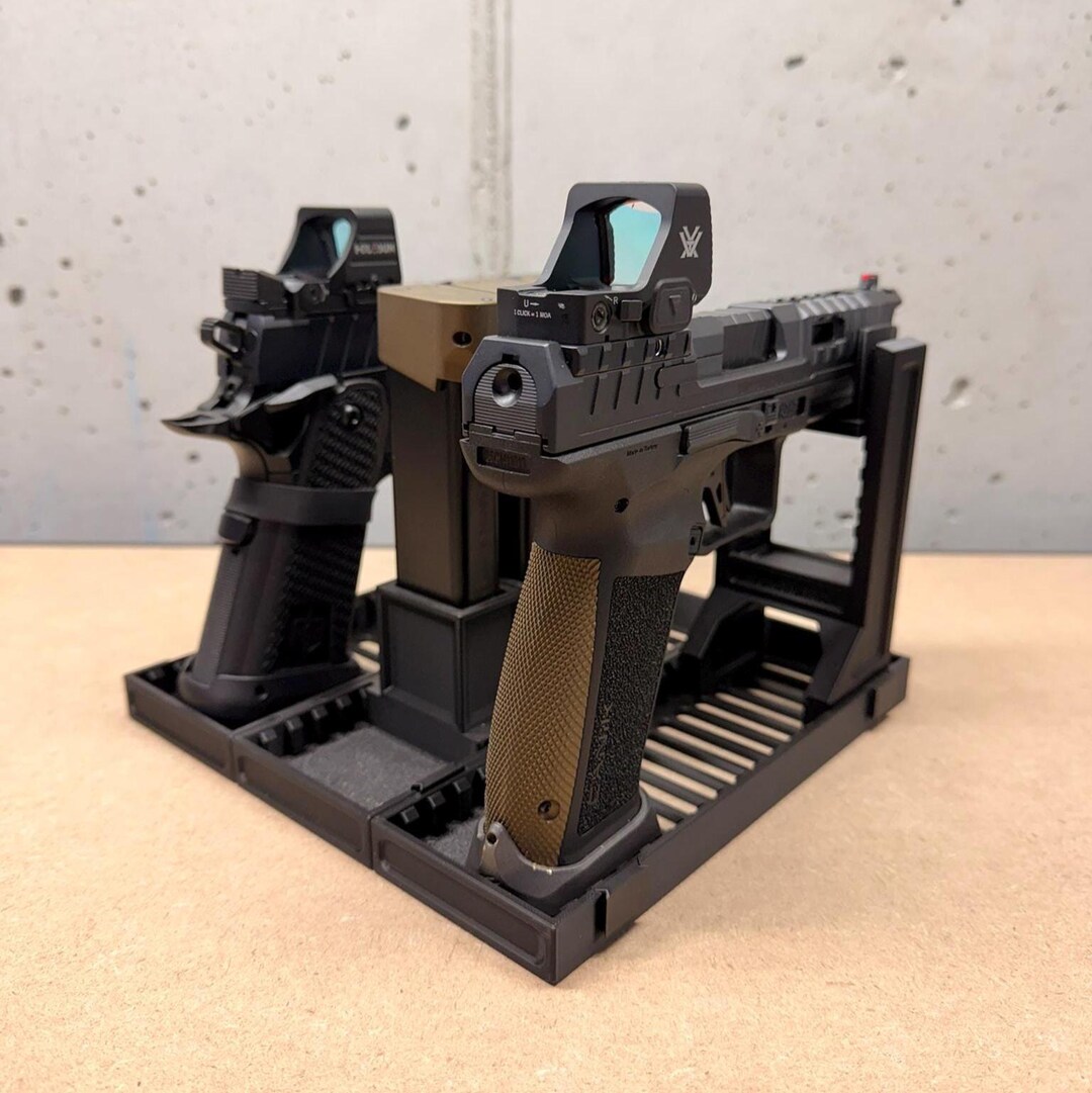 Modular Pistol Rack for Gun Safe Storage | Expandable Firearm Stand ...