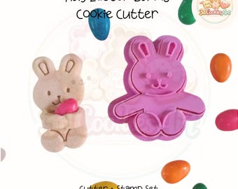 Hug Easter Bunny Cookie Cutter 3D Printed Baking Tools
