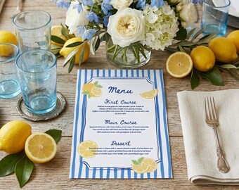 Italienisches Sommer Hochzeitsmenü