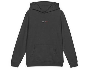 Child of God Hoodie | Minimal Small Chest Text Religious Youth Sweatshirt