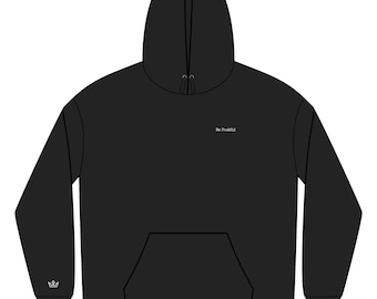 Be Fruitful Hoodie, Fear Is An Inch Deep Hoodie, District VIT Heavyweight Hoodie, Motivational Streetwear, Minimalist Graphic Hoodie