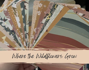 Where the Wildflowers Grow Kindle & Kobo Insert | Cottagecore Floral E-Reader Insert | Daisy Kindle Decor | Paperwhite Insert | Bookish Gift