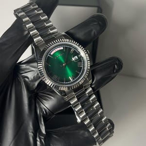 Seiko Mod Day-Date Grünes Zifferblatt