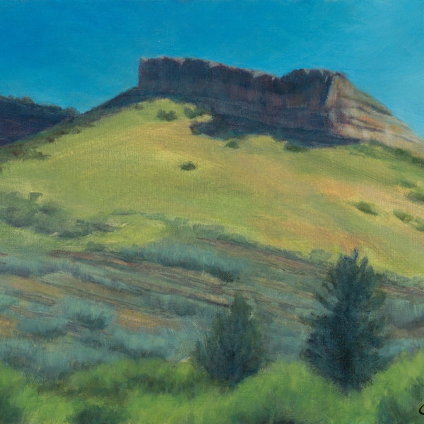 Hall Ranch - Paper Print - Southwest Landscape Perfect for Mountain Biking; Rock Outcropping, Sagebrush, Lyons Colorado