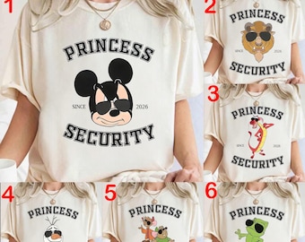 Transfert Dtf de sécurité Princesse Disney, t-shirt Dtf pour la fête des pères, cadeau d'anniversaire pour papa, anniversaire de petit ami, prêt à imprimer