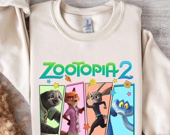 Zootopia 2 DTF Transfer, Cartoon Movie Heat Transfer (Ready To Press)