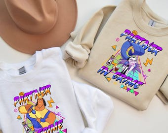 Ready to Press DTF Transfer, Retro Yzma Kronk Villain Besties Shirt Design (90s Cartoon)