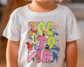 Zootopia DTF Transfer Ready to Press, Nick Judy Flash Cartoon Shirt Heat Transfer, Cute Characters Iron On Design for Shirt