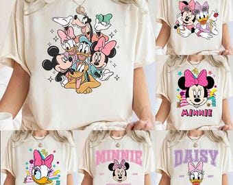 Mickey and Friends Dtf Transfer Ready to Press, Minnie and Daisy Shirts, Disney Trip Dtf Shirt, Disney Vacation 2026 DTF
