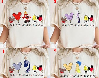Best Day Ever DTF Transfer Ready to Press, Inside Out Joy Anger Shirt Transfer, Disney Snacks Movie DTF, Disney Vacation Park Trip Design