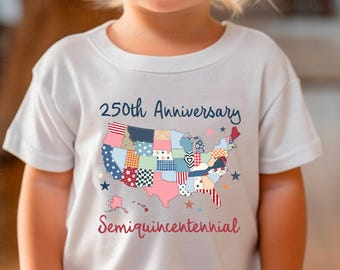 Vintage 250th Anniversary USA Map DTF Transfer, Groovy Semiquincentennial Heat Transfer, Patchwork America Map Dtf Shirt (Ready to Press)