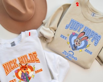 Zootopia Nick Wilde Judy Hopps DTF Transfer (Ready to Press)
