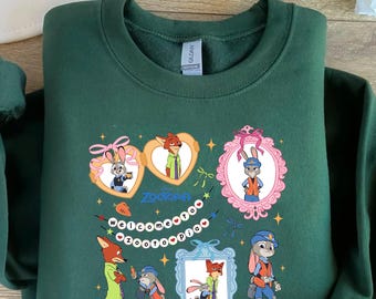 Zootopia Nick Wilde Judy Hopps Coquette Bow DTF Transfer (Ready To Press)
