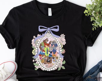 Zootopia DTF Transfer, Fox and Bunny Cartoon Shirt Heat Transfer (Ready to Press)