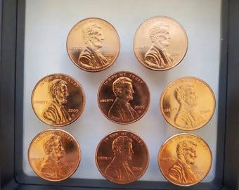 2009 P & D Lincoln Bicentennial Uncirculated Commemorative Cent Set in a Beautiful Display Case