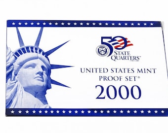 2000 U.S. Proof Set - 10 Coins with box & COA - Commemorative Coins