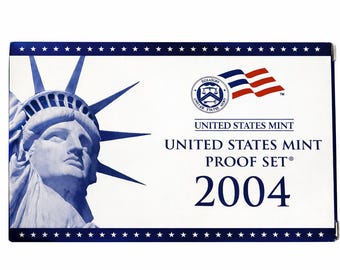 2004 U.S. Proof Set - 10 Coins with Box & COA