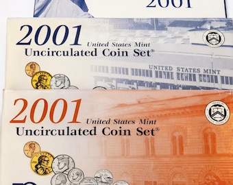 2001 U.S. Proof Set + Uncirculated Mint Sets (Philadelphia + Denver) - 30 Coins